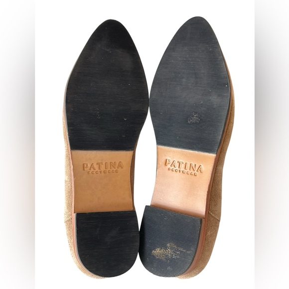 Portland Leather Patina Toffee Suede Pointed Flat Women’s Shoe Size:7.5 main image 4